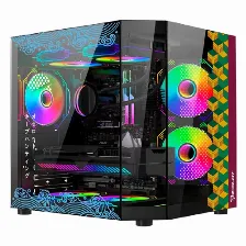 Gabinete Ocelot Gaming Black Mizu Psu No, Negro